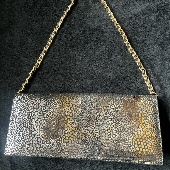 Vintage Miss Mak clutch with gold chain - Picture 2 of 5